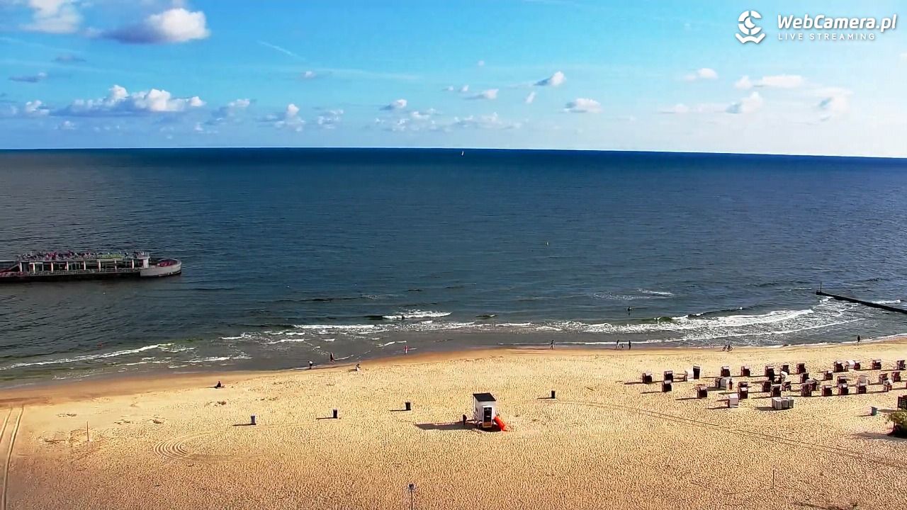Kołobrzeg - widok na molo - 08 sierpień 2026, 08:23