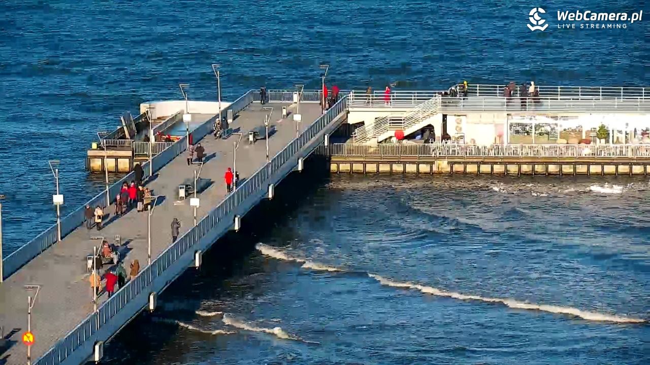 Kołobrzeg - widok na molo - 24 grudzień 2025, 12:02