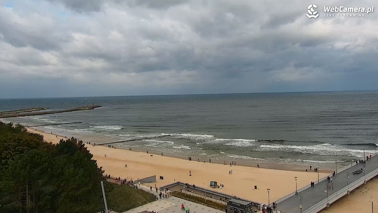 Kołobrzeg - widok na molo - 16 wresień 2025, 11:26