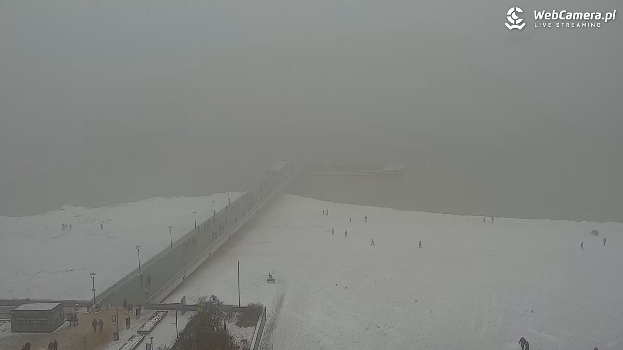 Kołobrzeg - widok na molo - 11 luty 2026, 15:32