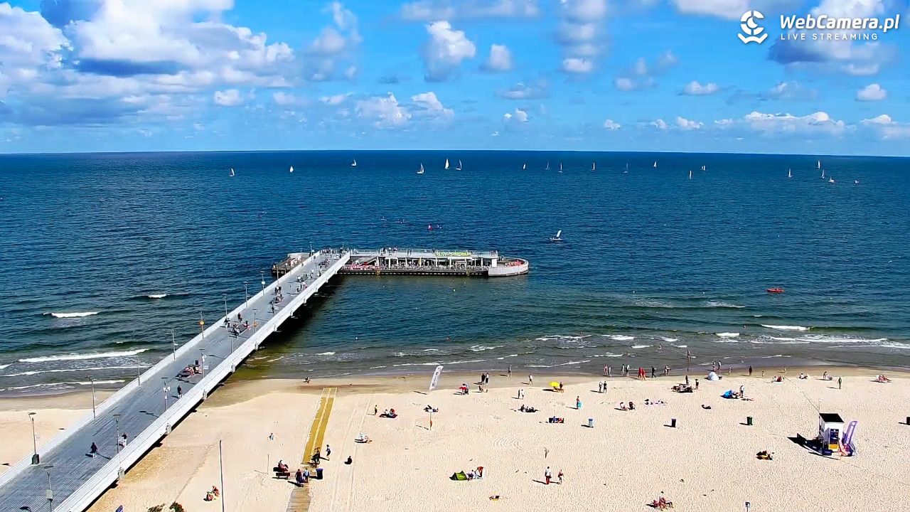 Kołobrzeg - widok na molo - 08 sierpień 2026, 10:45