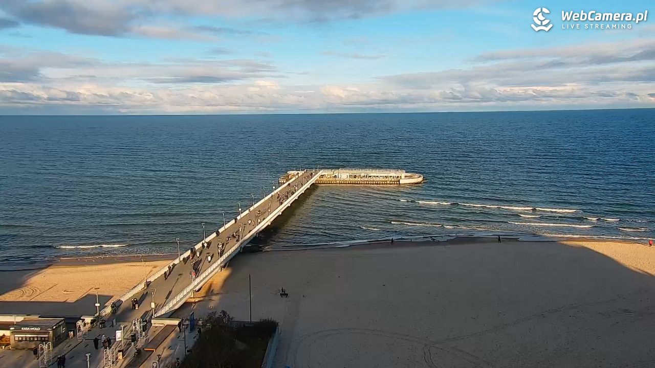 Kołobrzeg - widok na molo - 23 grudzień 2025, 11:12