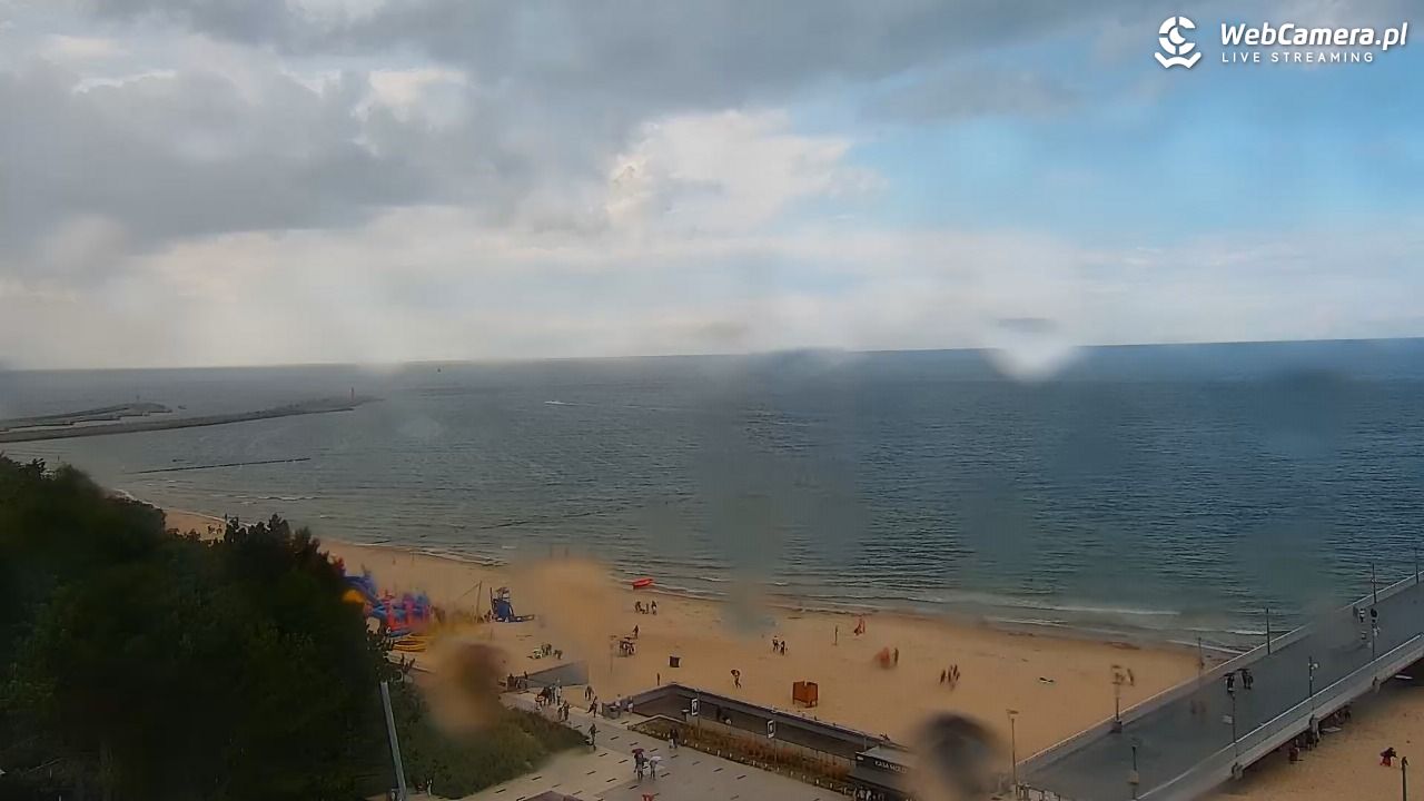 Kołobrzeg - widok na molo - 01 sierpień 2025, 16:37