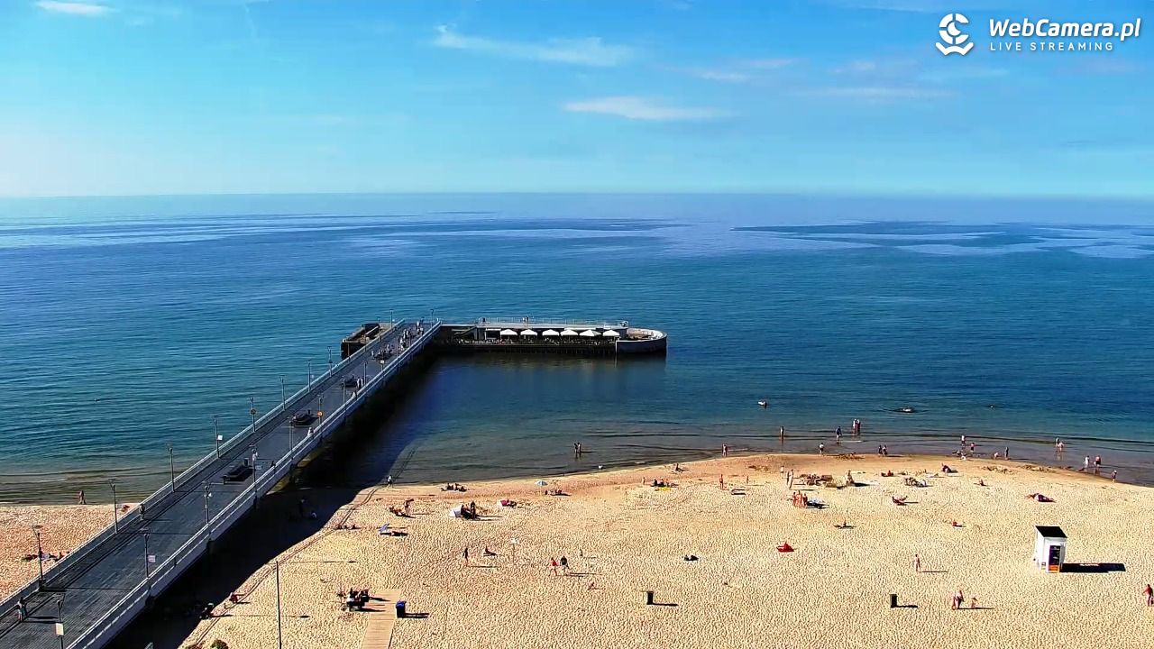 Kołobrzeg - widok na molo - 24 czerwiec 2026, 17:49