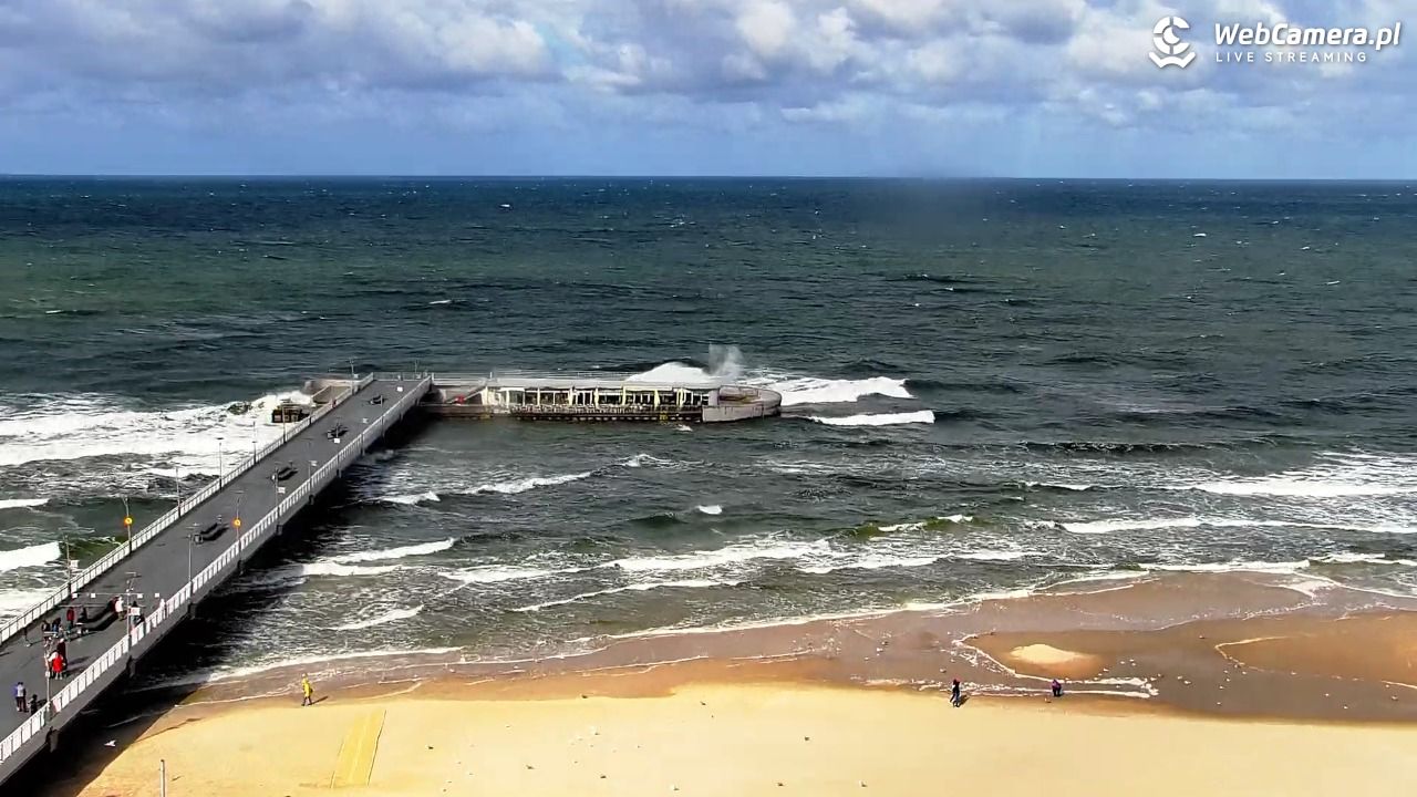 Kołobrzeg - widok na molo - 21 wresień 2026, 14:16