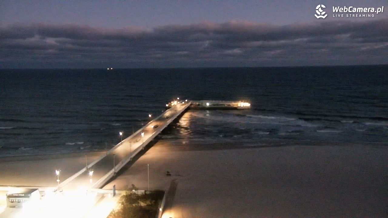 Kołobrzeg - widok na molo - 24 grudzień 2025, 07:23