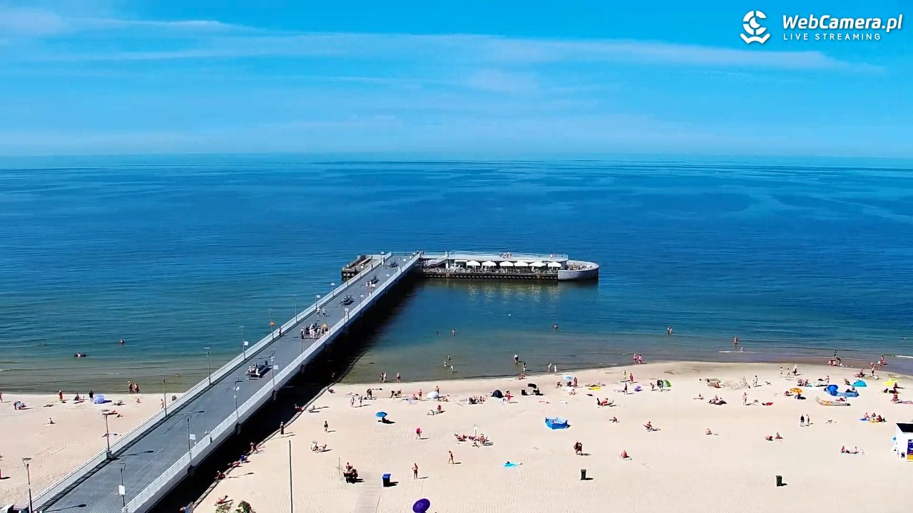 Kołobrzeg - widok na molo - 24 czerwiec 2026, 15:25