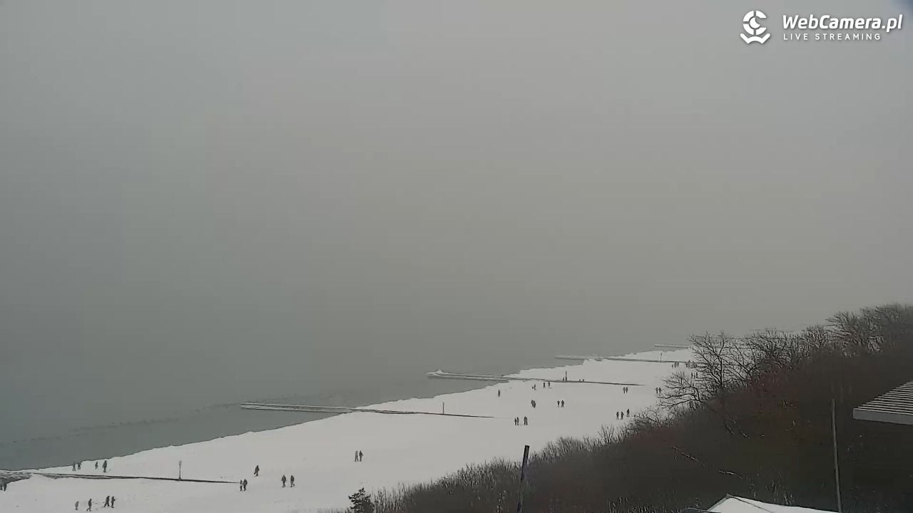 Kołobrzeg - widok na molo - 11 luty 2026, 12:27