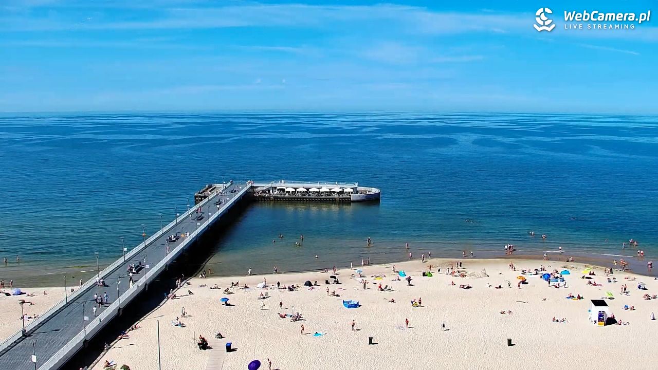 Kołobrzeg - widok na molo - 24 czerwiec 2026, 15:36