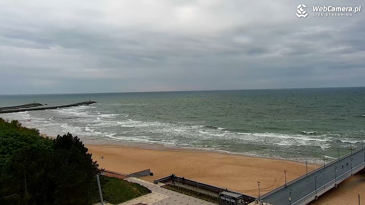 Kołobrzeg - widok na molo - 16 maj 2025, 16:46