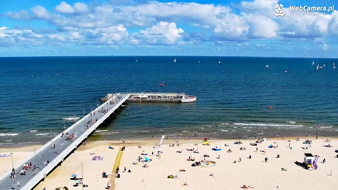 Kołobrzeg - widok na molo - 08 sierpień 2026, 11:09