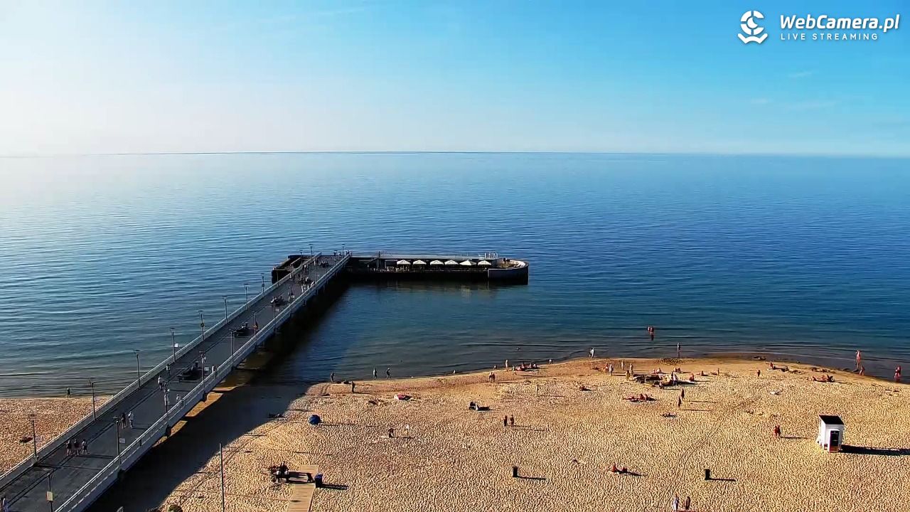 Kołobrzeg - widok na molo - 24 czerwiec 2026, 18:49