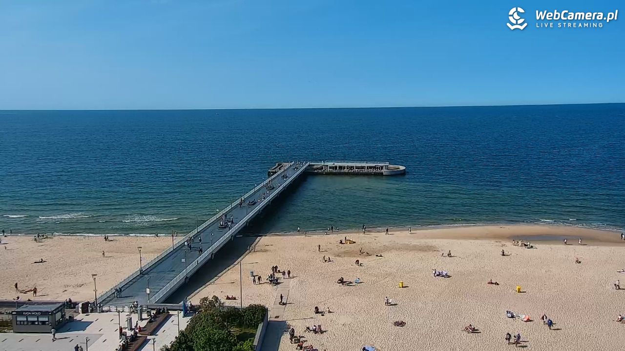 Kołobrzeg - widok na molo - 12 czerwiec 2025, 16:27