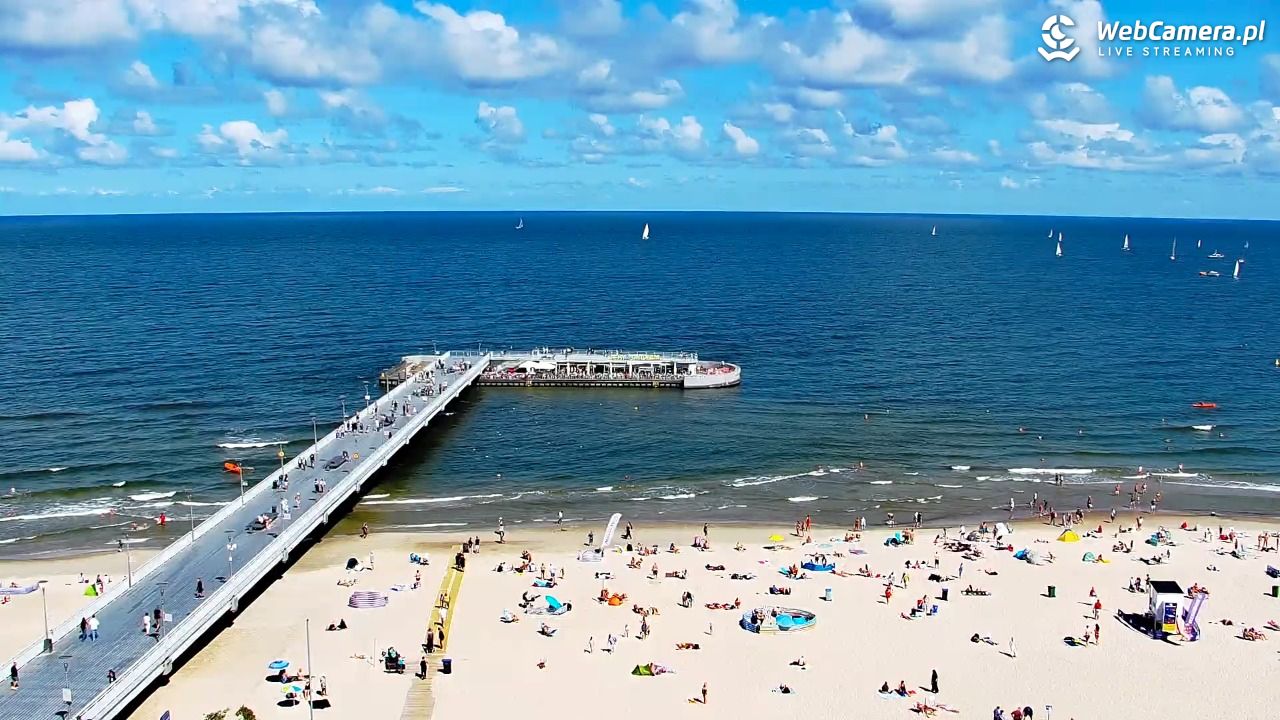 Kołobrzeg - widok na molo - 08 sierpień 2026, 11:44