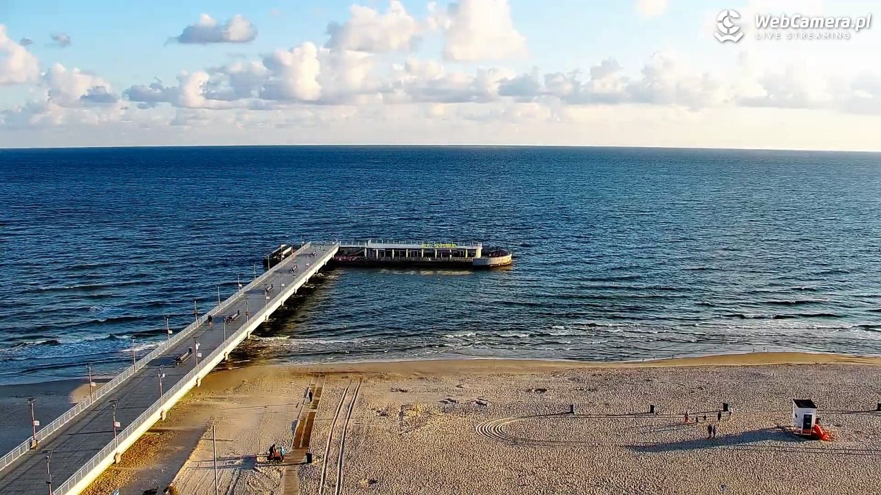 Kołobrzeg - widok na molo - 08 sierpień 2026, 06:26