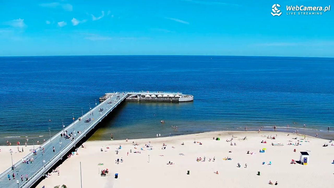 Kołobrzeg - widok na molo - 24 czerwiec 2026, 12:20