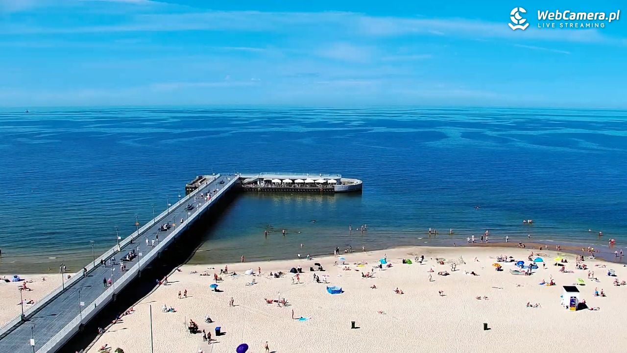 Kołobrzeg - widok na molo - 24 czerwiec 2026, 15:32
