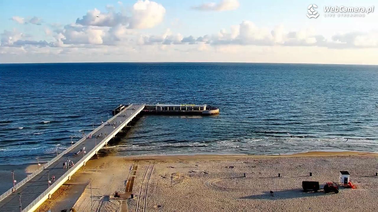 Kołobrzeg - widok na molo - 08 sierpień 2026, 06:21
