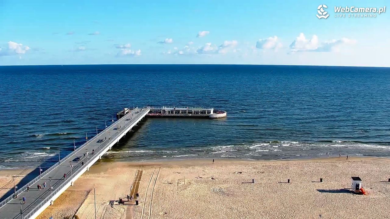 Kołobrzeg - widok na molo - 08 sierpień 2026, 07:45