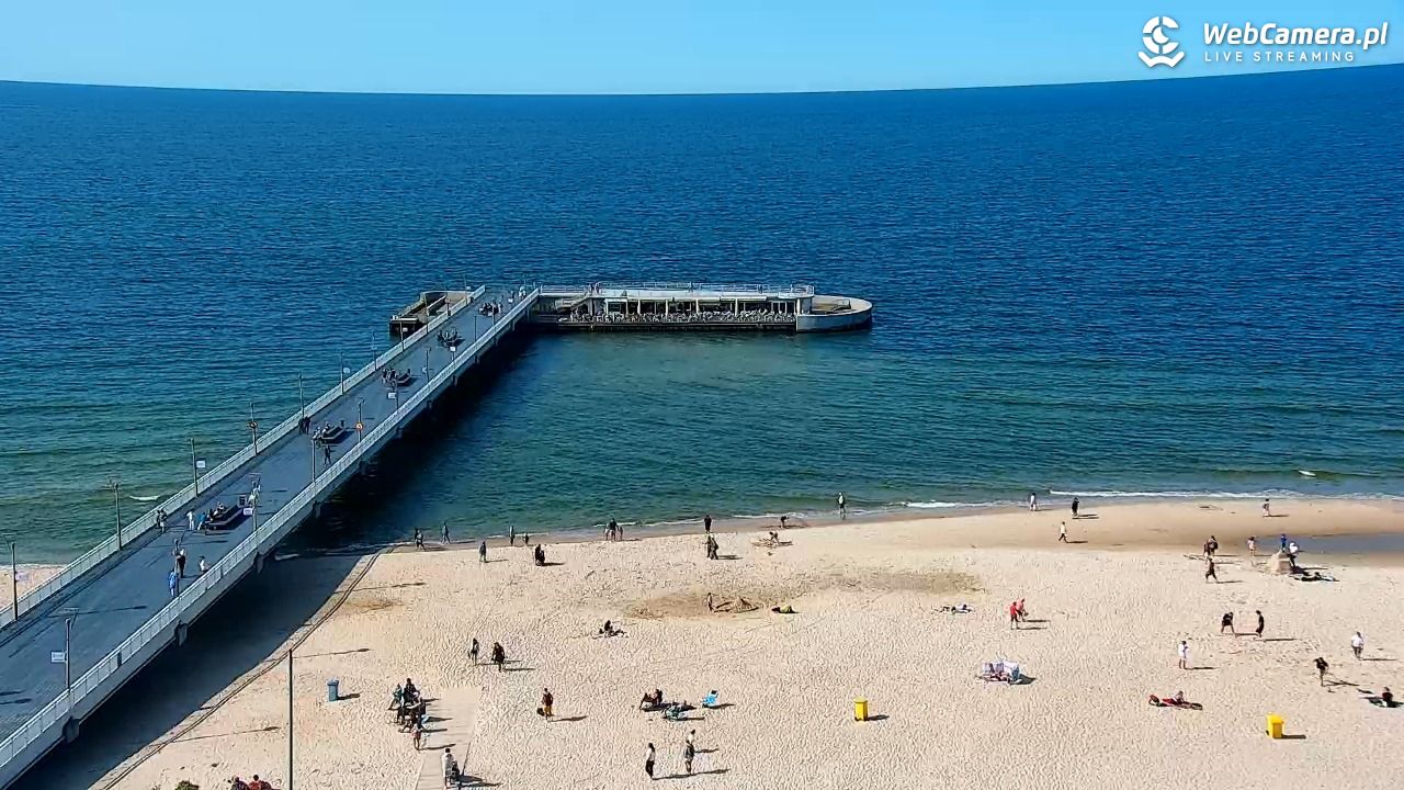 Kołobrzeg - widok na molo - 12 czerwiec 2025, 16:40