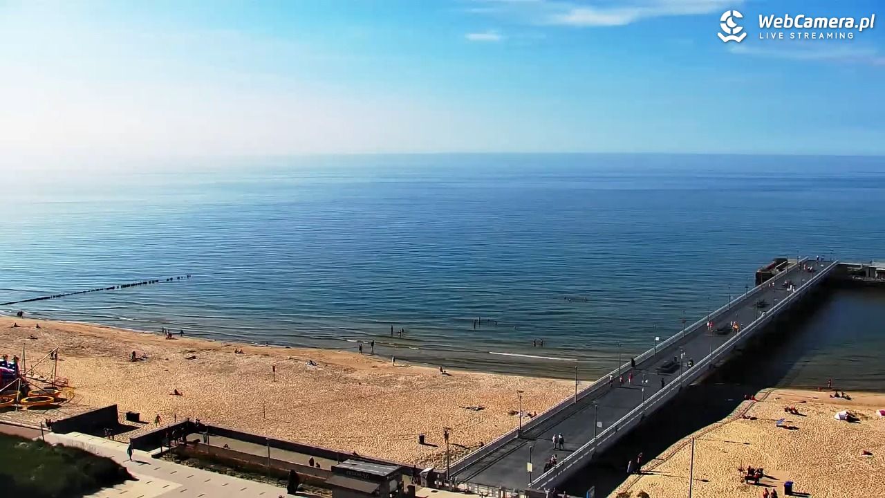 Kołobrzeg - widok na molo - 24 czerwiec 2026, 17:39