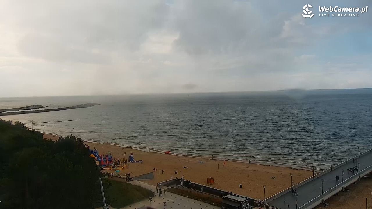 Kołobrzeg - widok na molo - 01 sierpień 2025, 16:47