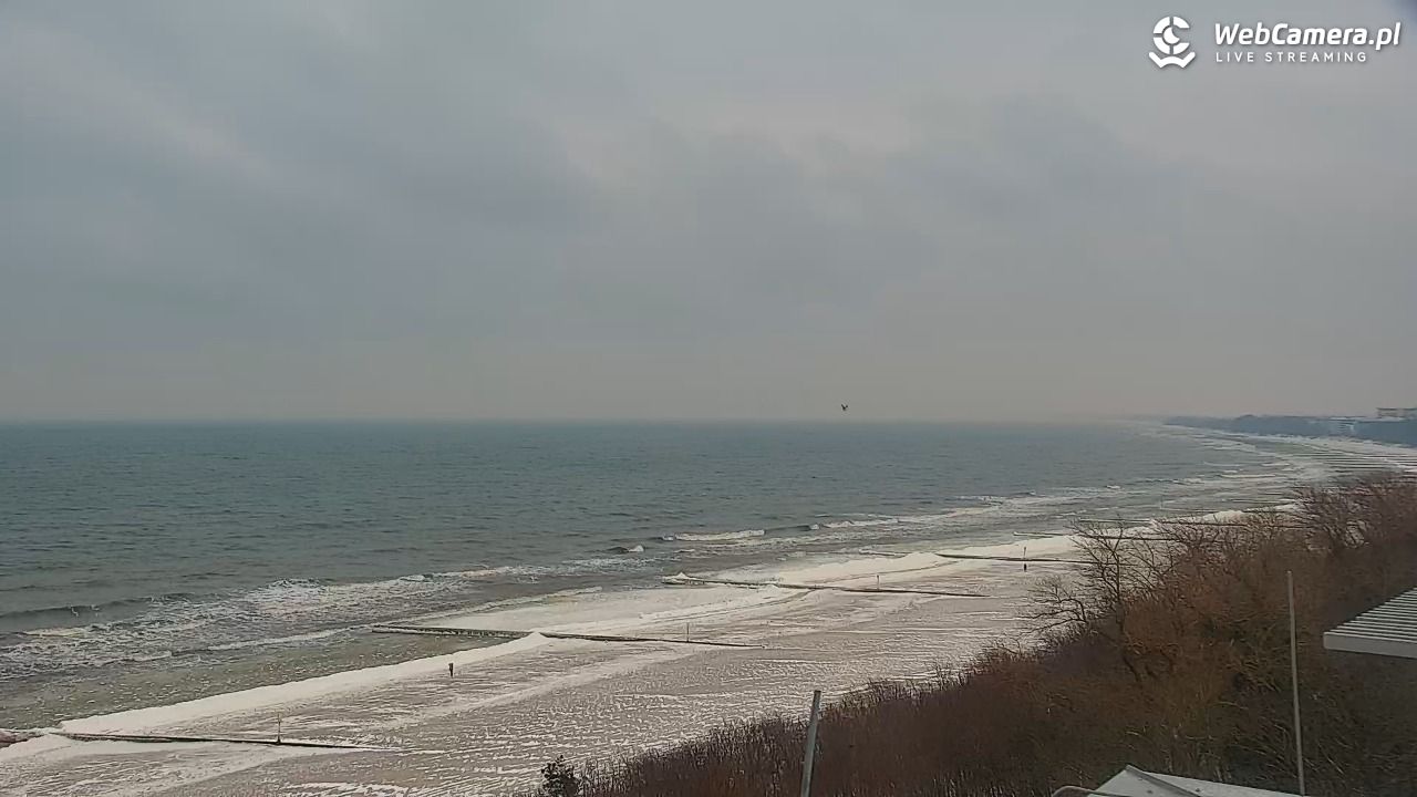 Kołobrzeg - widok na molo - 08 luty 2026, 08:36