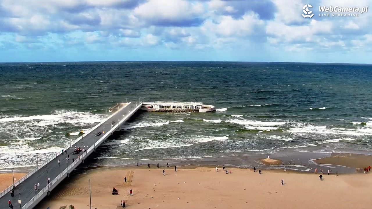 Kołobrzeg - widok na molo - 21 wresień 2026, 15:01