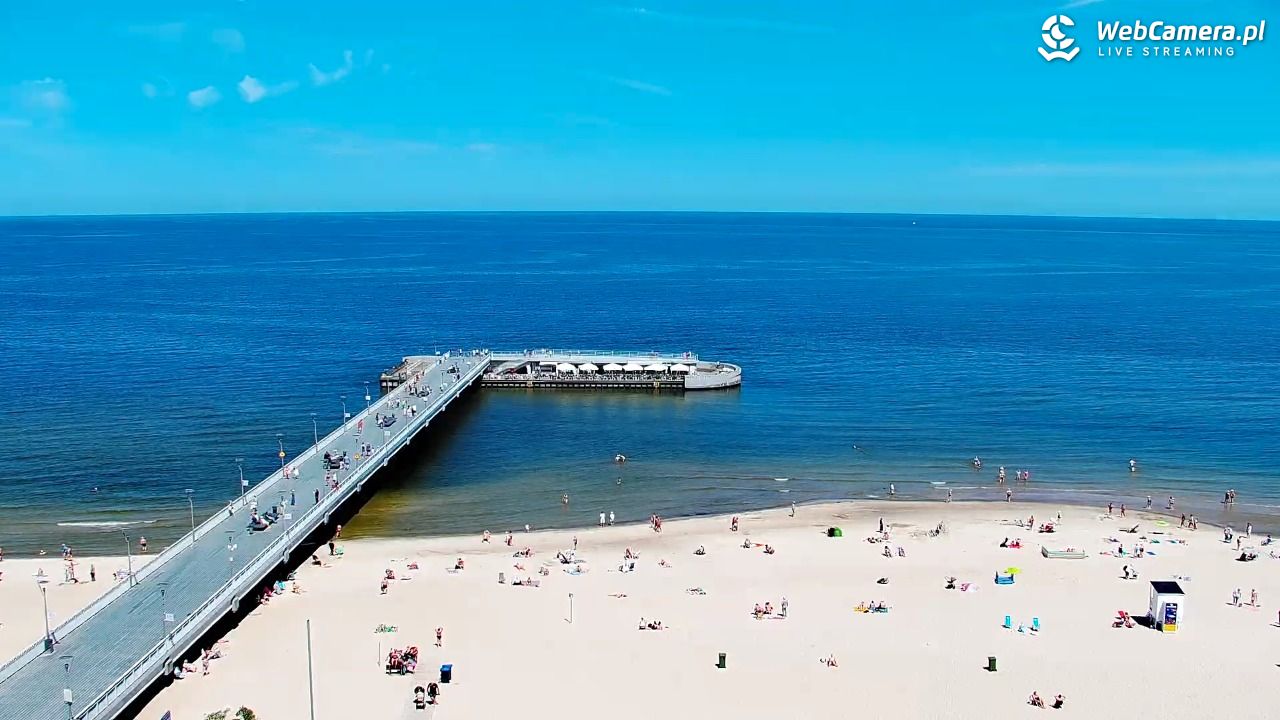 Kołobrzeg - widok na molo - 24 czerwiec 2026, 12:18