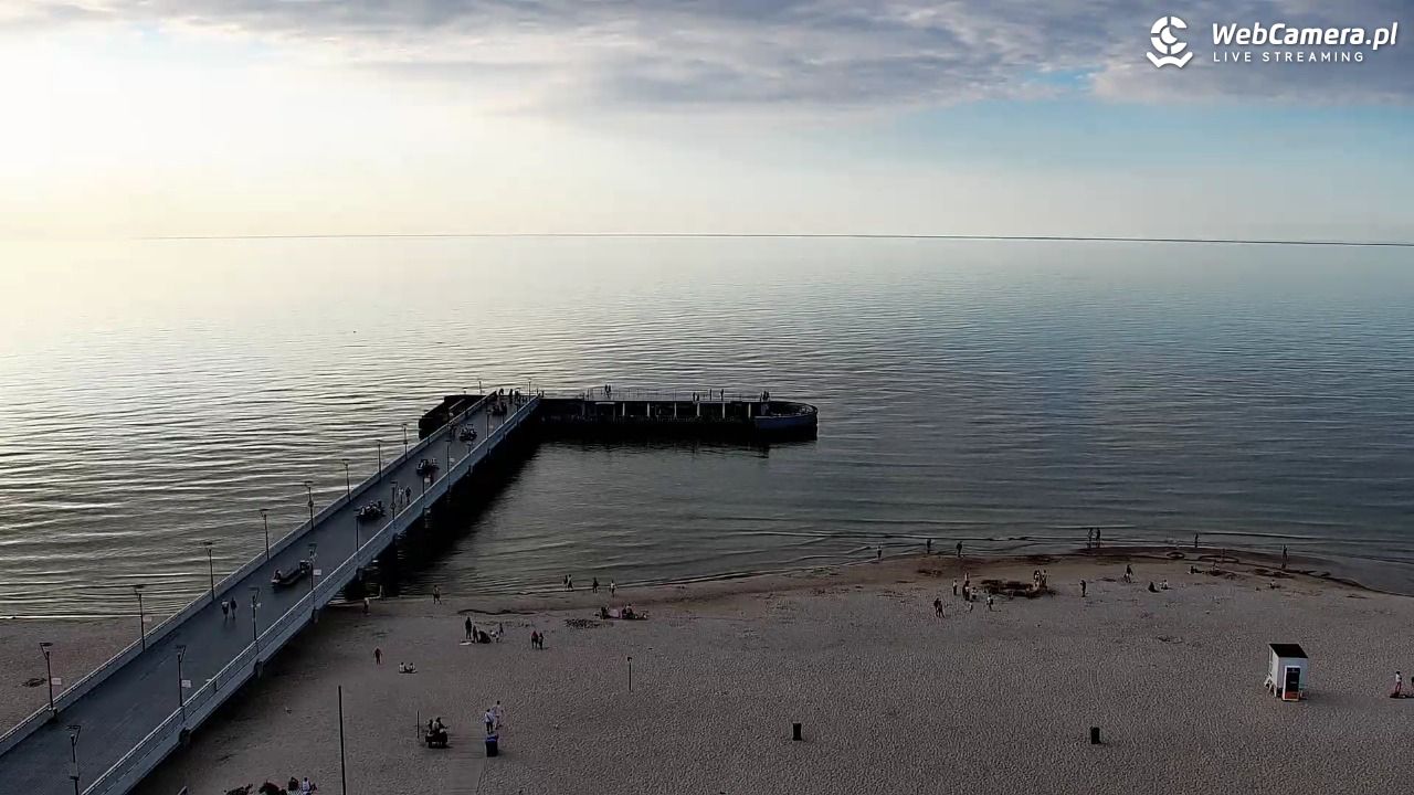 Kołobrzeg - widok na molo - 24 czerwiec 2026, 20:01