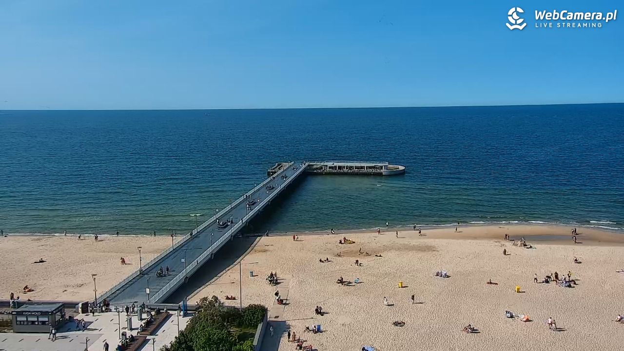 Kołobrzeg - widok na molo - 12 czerwiec 2025, 16:29