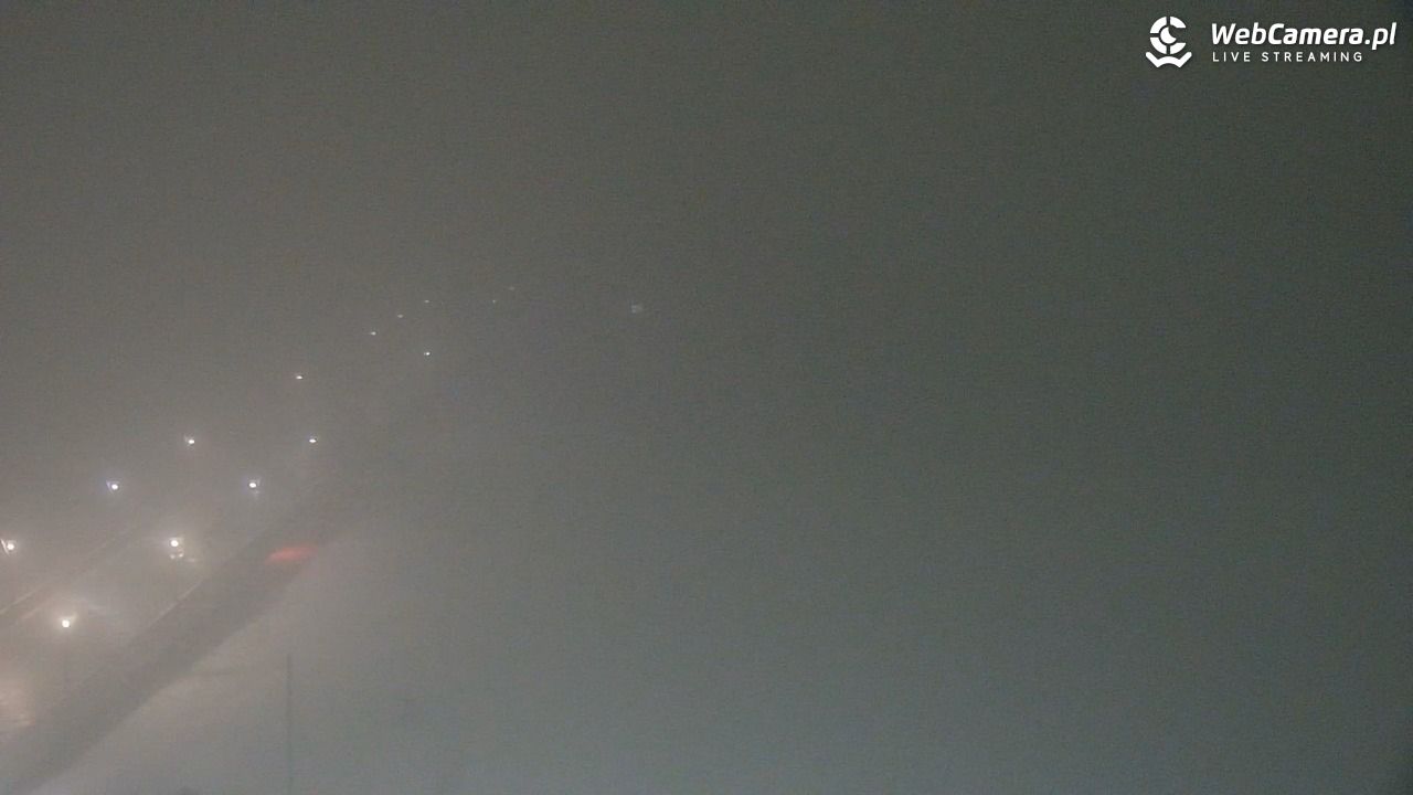 Kołobrzeg - widok na molo - 11 luty 2026, 19:49