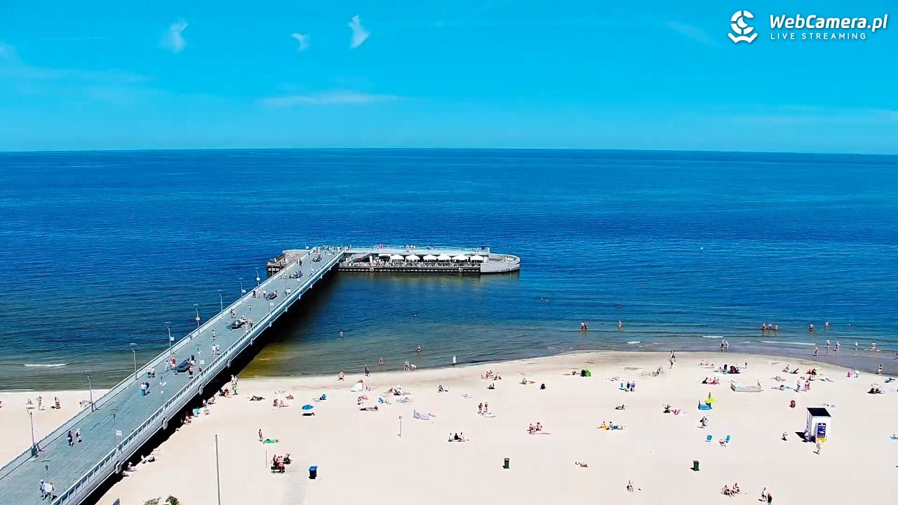 Kołobrzeg - widok na molo - 24 czerwiec 2026, 12:35
