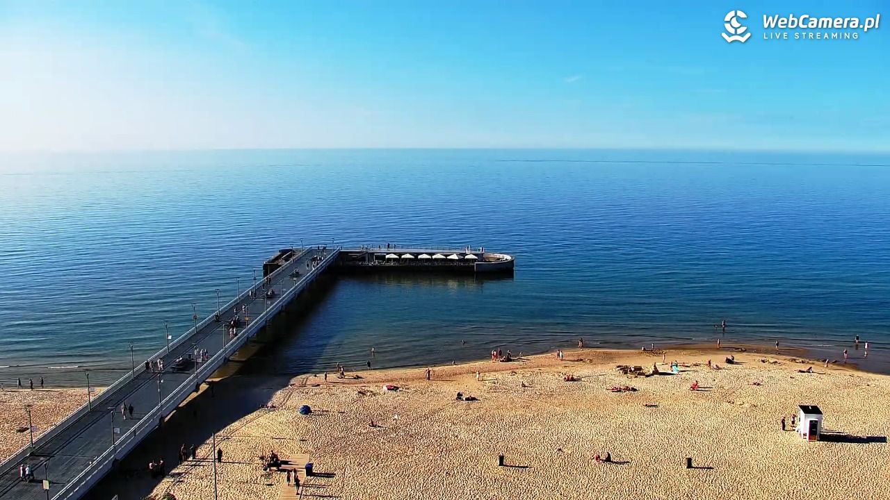Kołobrzeg - widok na molo - 24 czerwiec 2026, 18:32