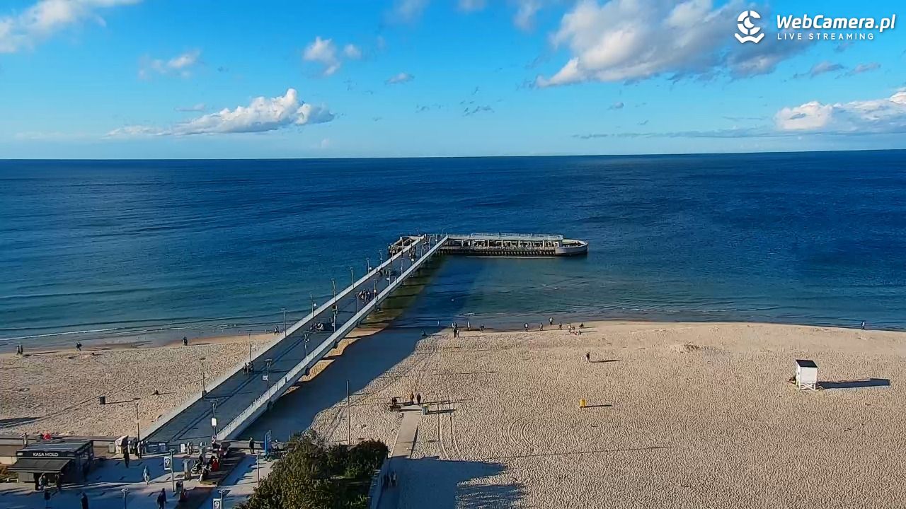 Kołobrzeg - widok na molo - 15 wresień 2025, 17:18