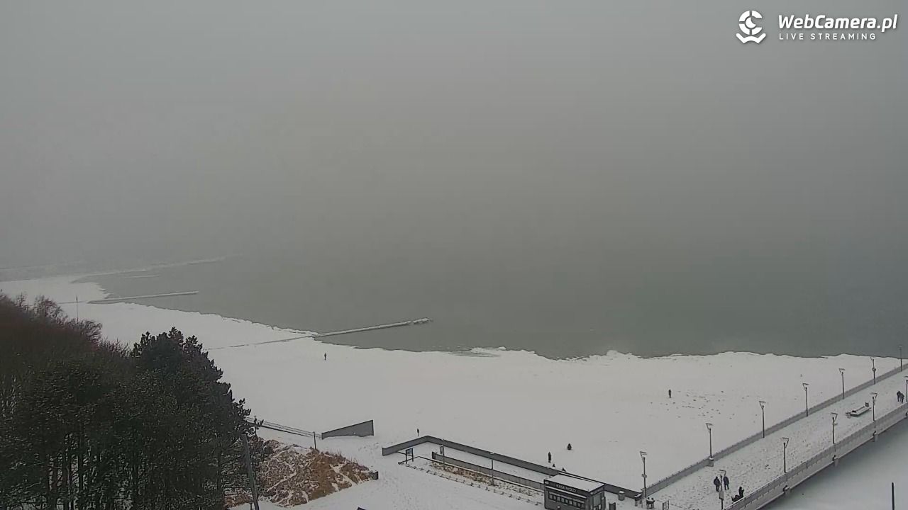 Kołobrzeg - widok na molo - 11 luty 2026, 09:47