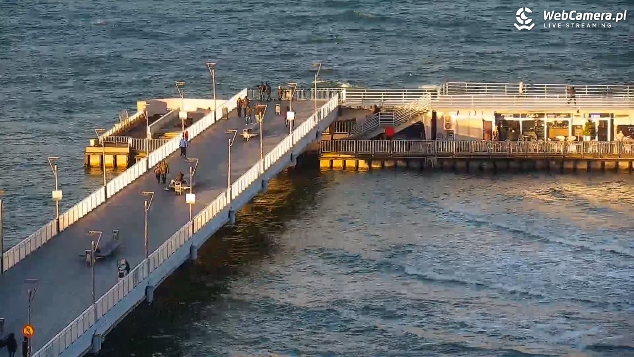 Kołobrzeg - widok na molo - 23 grudzień 2025, 14:29