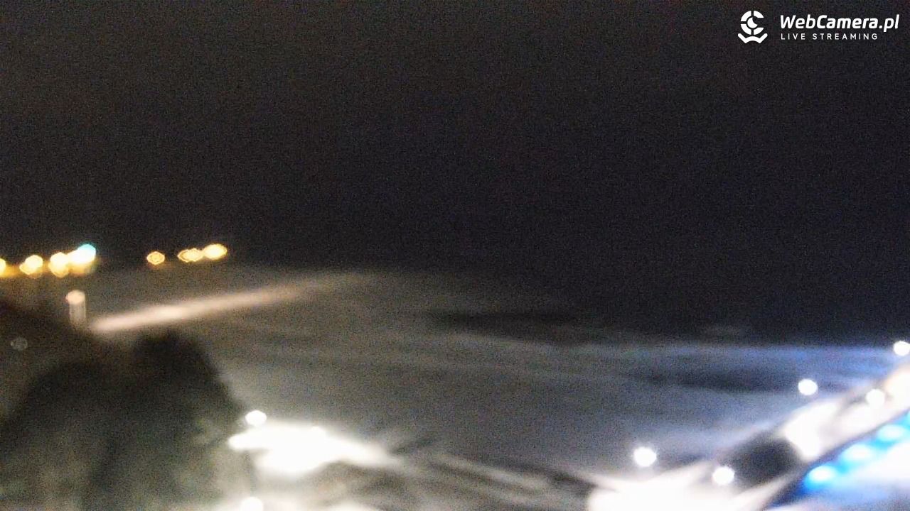 Kołobrzeg - widok na molo - 08 luty 2026, 02:00