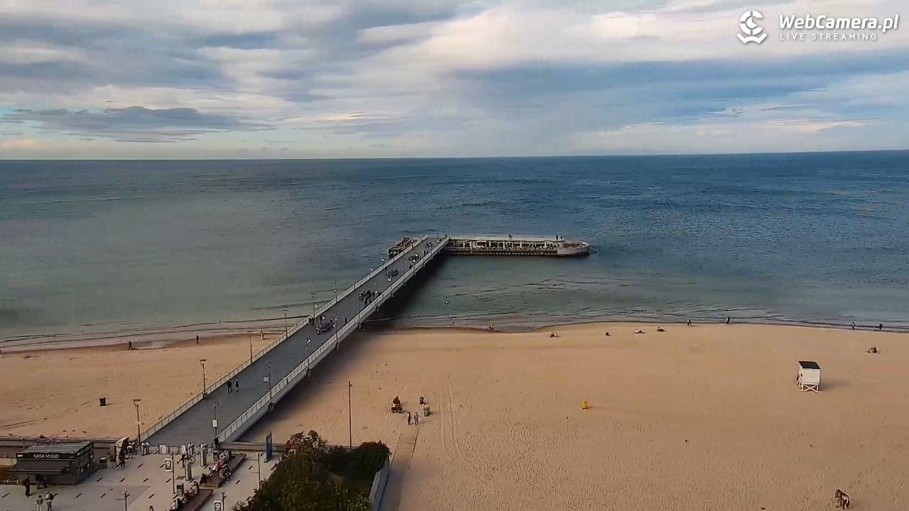 Kołobrzeg - widok na molo - 15 wresień 2025, 15:58