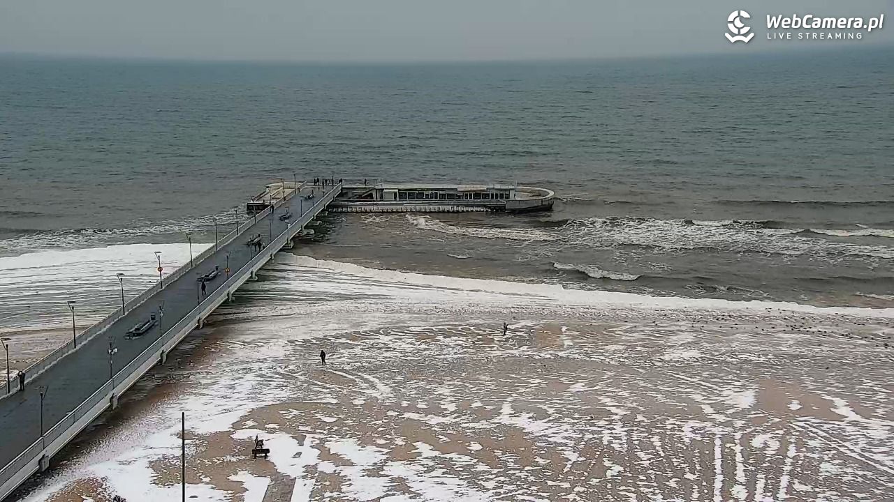 Kołobrzeg - widok na molo - 08 luty 2026, 09:21
