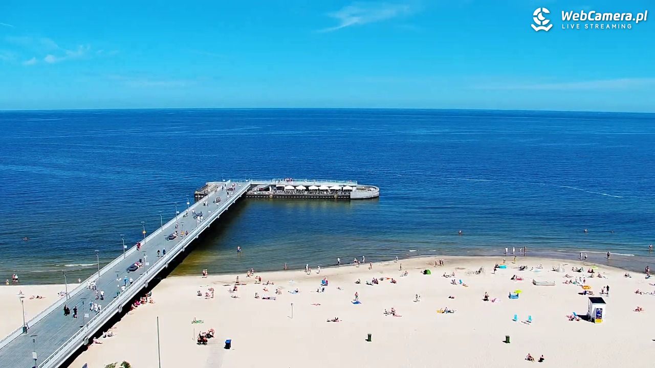 Kołobrzeg - widok na molo - 24 czerwiec 2026, 12:01