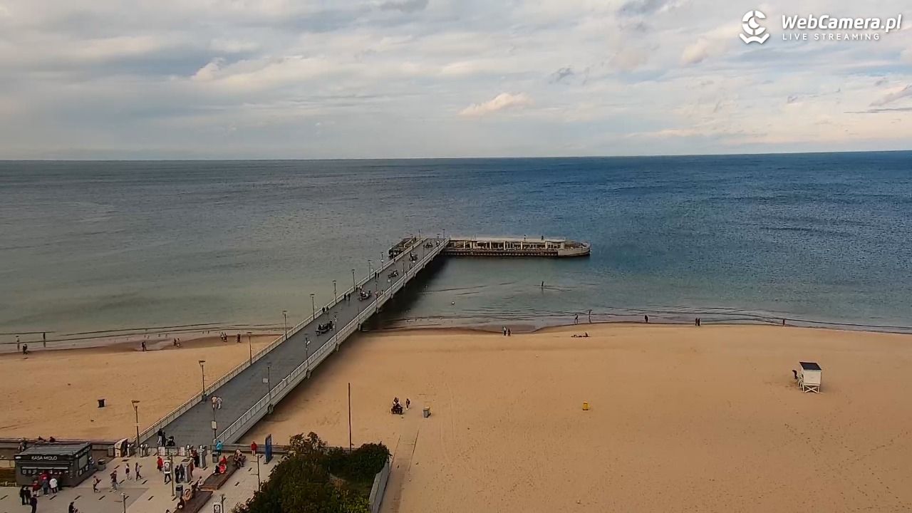 Kołobrzeg - widok na molo - 15 wresień 2025, 14:42
