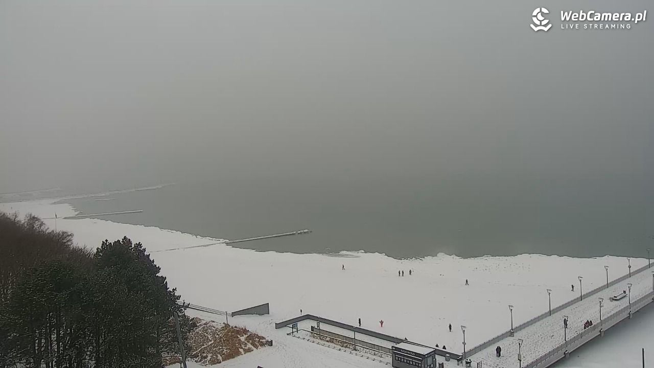 Kołobrzeg - widok na molo - 11 luty 2026, 09:59