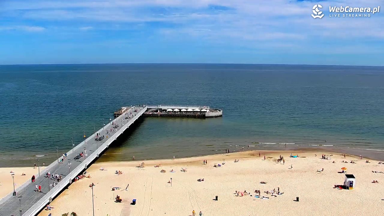 Kołobrzeg - widok na molo - 24 czerwiec 2026, 10:52