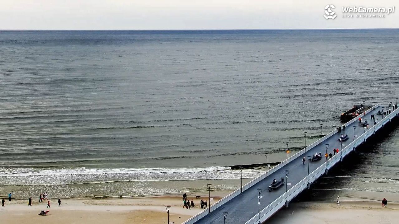 Kołobrzeg - widok na molo - 19 wresień 2026, 17:01