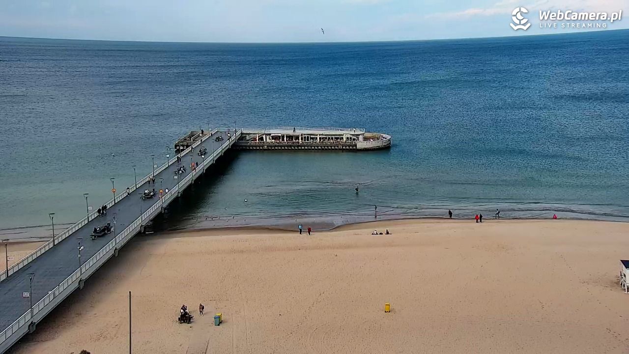 Kołobrzeg - widok na molo - 15 wresień 2025, 14:41