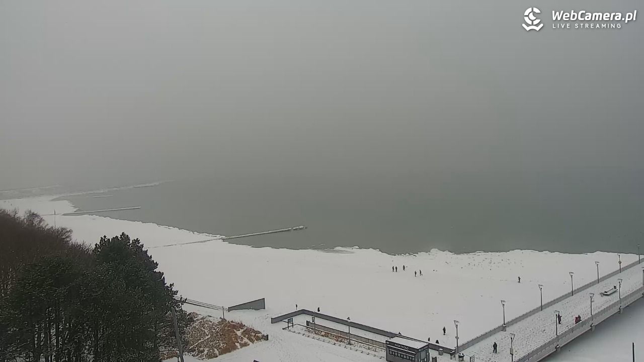 Kołobrzeg - widok na molo - 11 luty 2026, 09:59