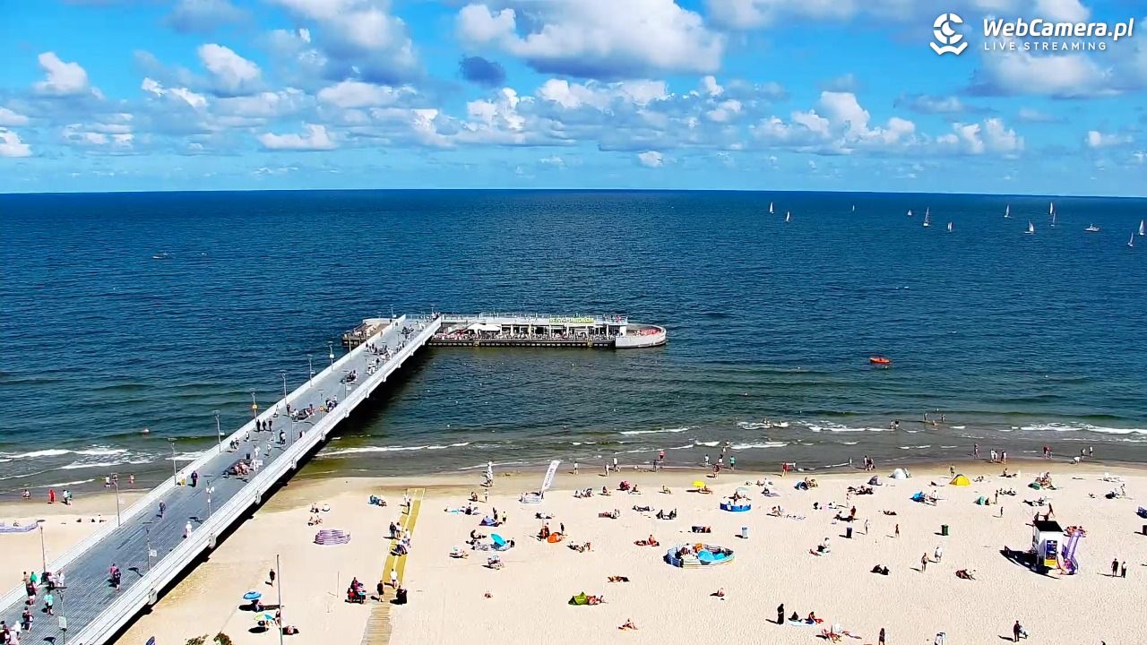 Kołobrzeg - widok na molo - 08 sierpień 2026, 11:24