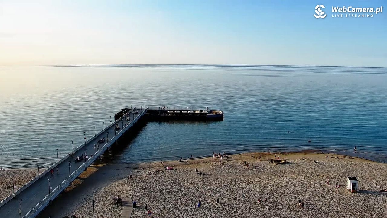 Kołobrzeg - widok na molo - 24 czerwiec 2026, 19:23