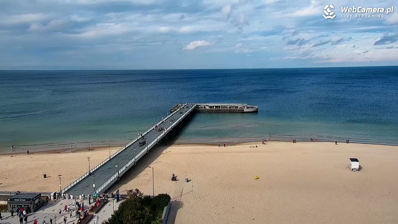 Kołobrzeg - widok na molo - 15 wresień 2025, 14:40